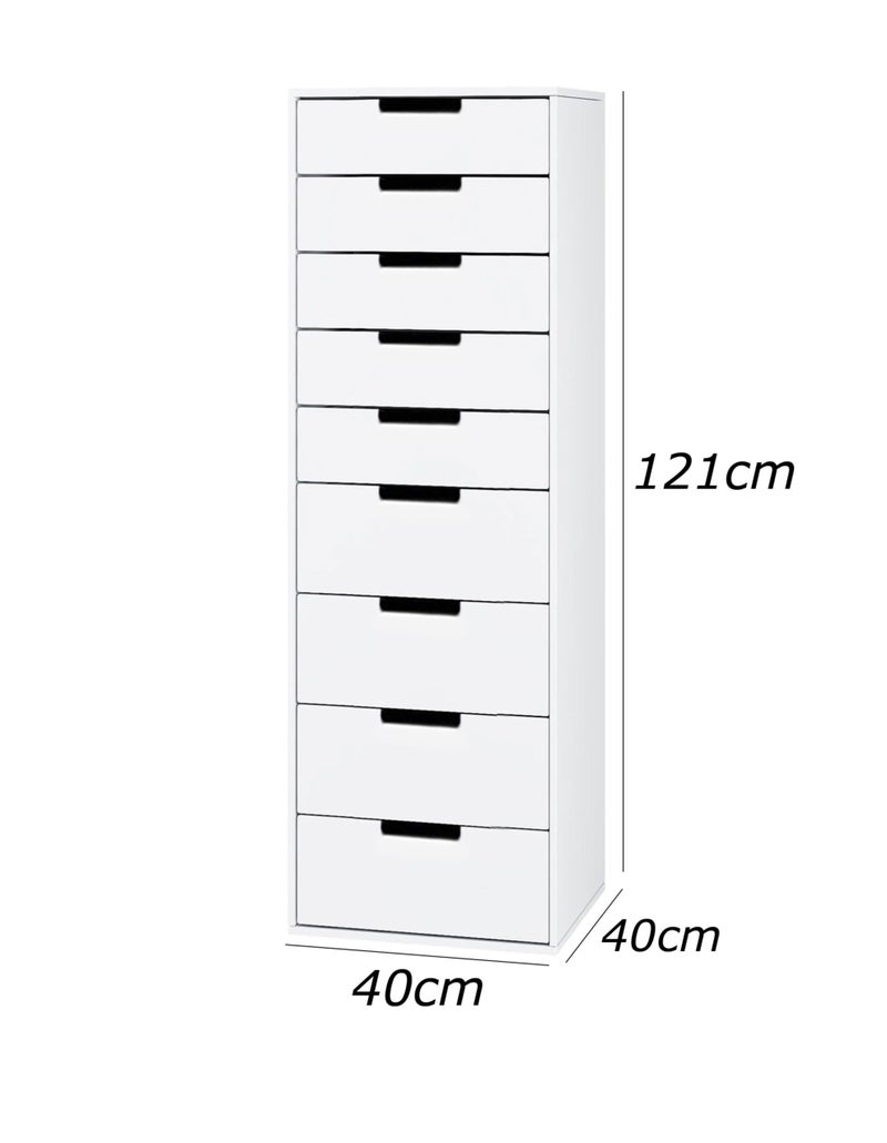 فرنتشر ستور وحدة ادراج مودرن ام دى اف - ارتفاع 121 سم - عرض 40 سم - عمق 40 سم ، من فرنتشر ستور. - Image 3