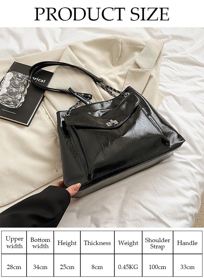 DUNISO 2 in 1 Women's Shoulder Tote Bag Faux Leather Handbag for Women Large Capacity Messenger Fashionable Travel Shoulder Bag for Ladies Girls College Students - Image 4