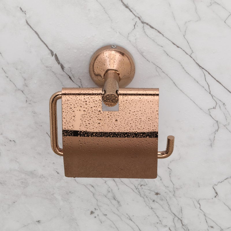LAPO 304 Grade Stainless Steel Toilet Paper Holder for Bathroom/Toilet Roll Holder/Tissue Paper Roll Holder/Toilet Tissue Holder- Bathroom Accessories(PVD Rose Gold Finish) - Image 4