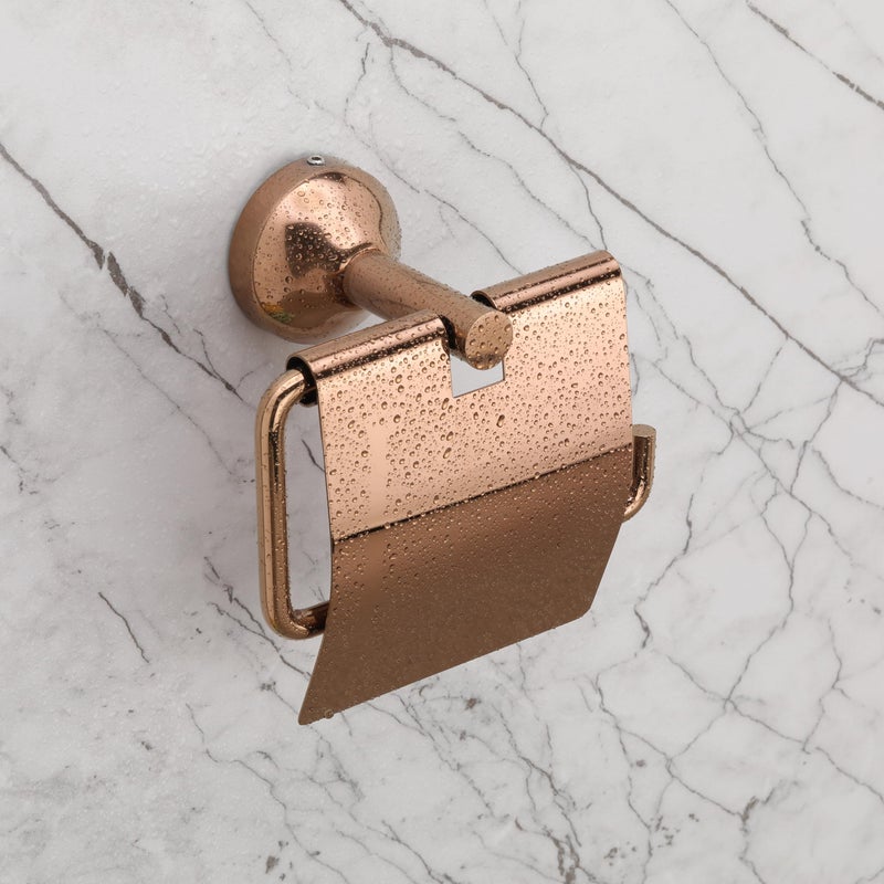 LAPO 304 Grade Stainless Steel Toilet Paper Holder for Bathroom/Toilet Roll Holder/Tissue Paper Roll Holder/Toilet Tissue Holder- Bathroom Accessories(PVD Rose Gold Finish) - Image 3