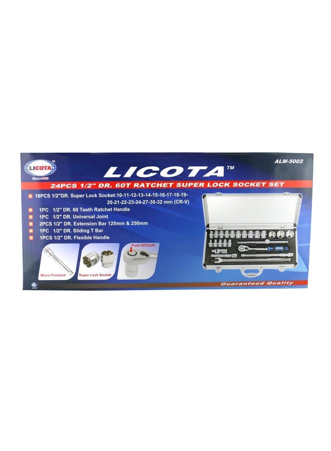 LICOTA 24P 1/2 Sup Lock Socket Set Alm-5002 - Image 1