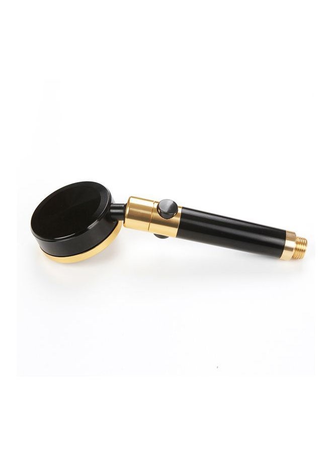 Y&D - Rotatable Shower Head With ON And Off Pause Switch Black/Gold - Image 1