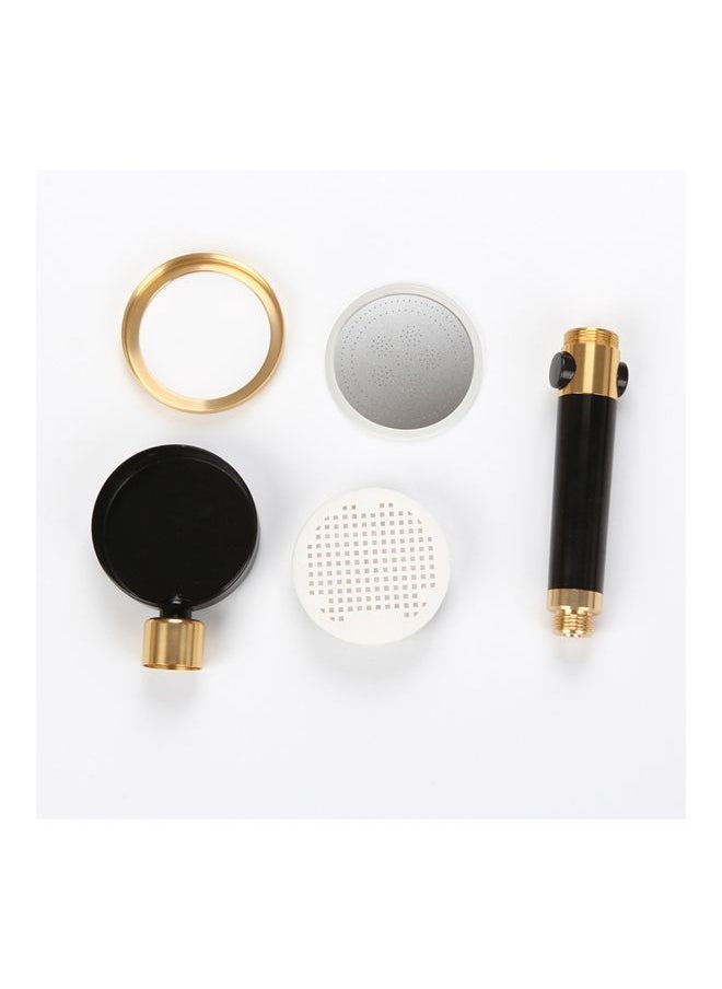 Y&D - Rotatable Shower Head With ON And Off Pause Switch Black/Gold - Image 1
