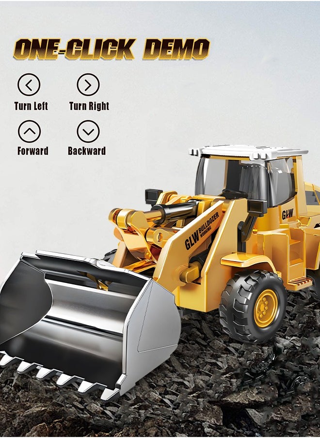 GROIC Diecast Truck Models Bulldozer Vehicle Construction Vehicle Model Bulldozer Front Loader Toy Engineering Car Toy boy Gift  - Image 4