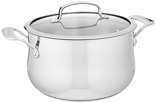 Cuisinart Contour Stainless 5-Quart Dutch Oven with Glass Cover, Silver - Image 5