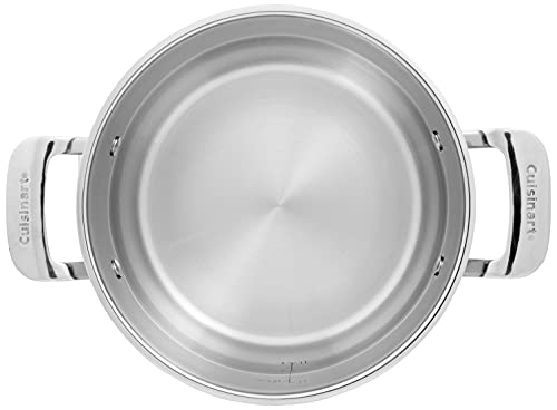 Cuisinart Contour Stainless 5-Quart Dutch Oven with Glass Cover, Silver - Image 3