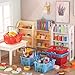 HSJH 164pcs Miniature Supermarket Shelves Furniture Model 4 Layers Shelf Display Rack Doll House Accessory Storage Bookshelf Accessories Mini Locker Decor Food Drink Bottle Toy Cosplay Game Party - Image 2