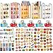 HSJH 164pcs Miniature Supermarket Shelves Furniture Model 4 Layers Shelf Display Rack Doll House Accessory Storage Bookshelf Accessories Mini Locker Decor Food Drink Bottle Toy Cosplay Game Party - Image 4