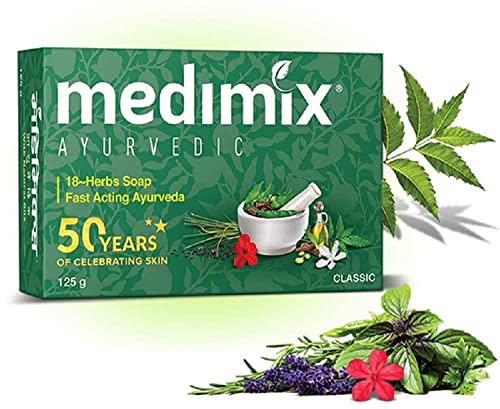 Medimix Herbal Handmade Ayurvedic 18 Herb Soap 125 Pack of 5