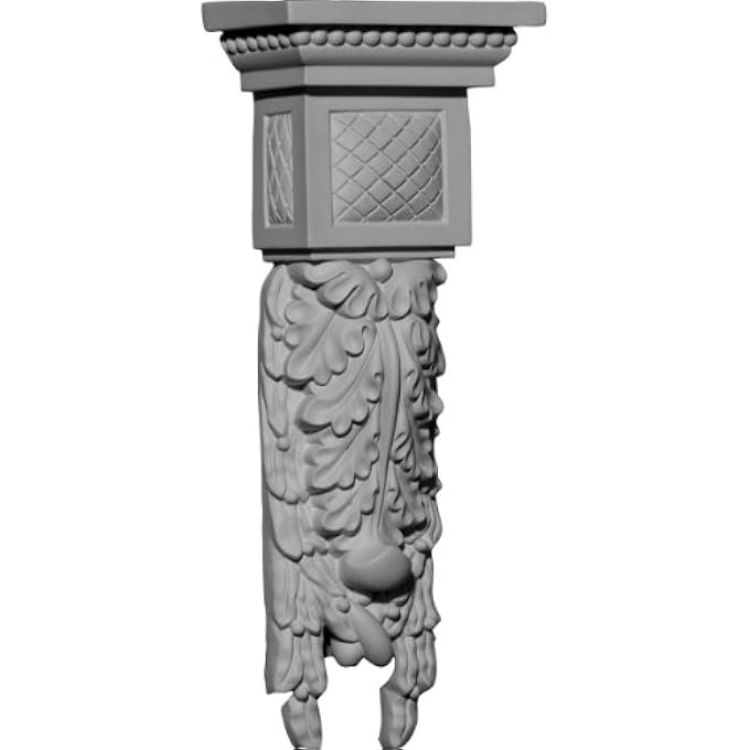 COR04X02X11HA 4 1/4-INCH W X 2 1/2-INCH D X 10 7/8-INCH H HAMPSHIRE LARGE DROP CORBEL - Image 1