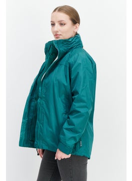 Trespass Women Plain Long Sleeve Bomber Jackets, Green  - Image 2