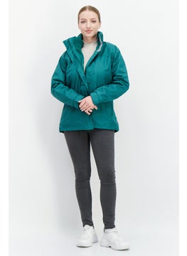 Trespass Women Plain Long Sleeve Bomber Jackets, Green  - Image 3