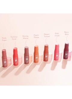 Purlisse Blush Stick 2In1 Cheek Lip Tint Stick 100% Natural Vegan Buildable Lightweight Shimmer Cream Blush Hydrating Formula For All Day Wear (Berry Bliss)  - Image 5