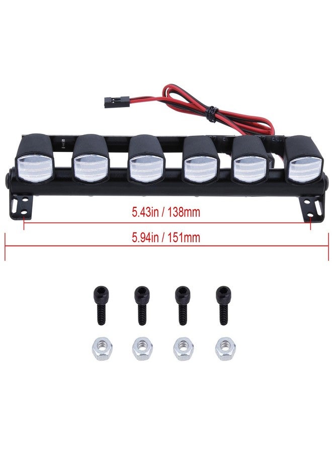 HobbyPark RC Car Light Bar Kit 6 LEDs Body Shell Roof Lights for 1/10 RC Crawler Car Truck Accessories - Image 2