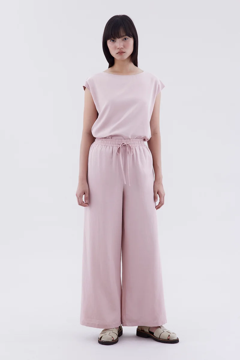 The Editor's Market Melena High-Rise Drawstring Pants