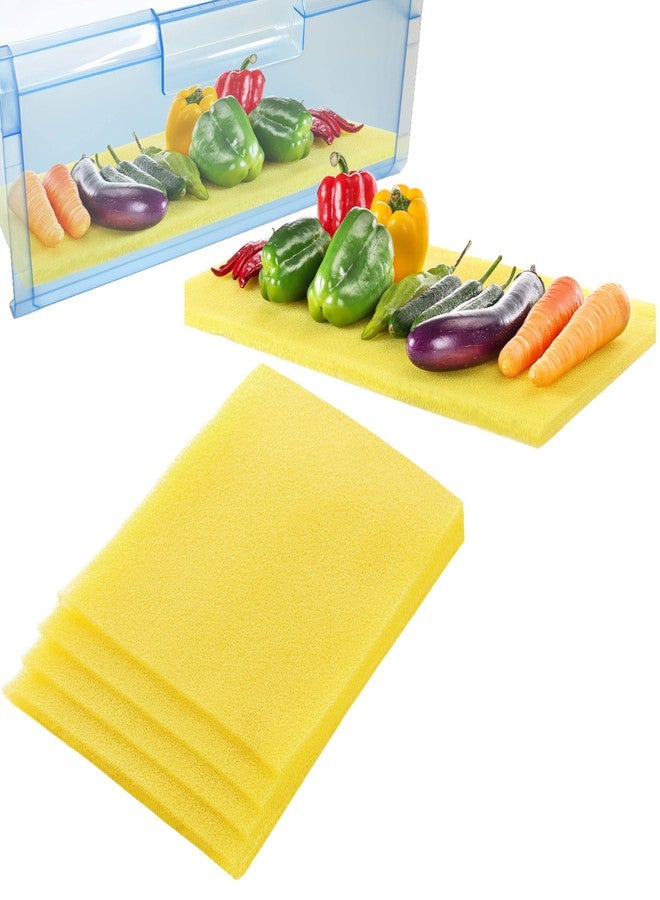 KR. LIF Refrigerator Liners for Shelves 4 Count Fridge Liners for Refrigerator Fridge Shelf Liners Mats - Image 1