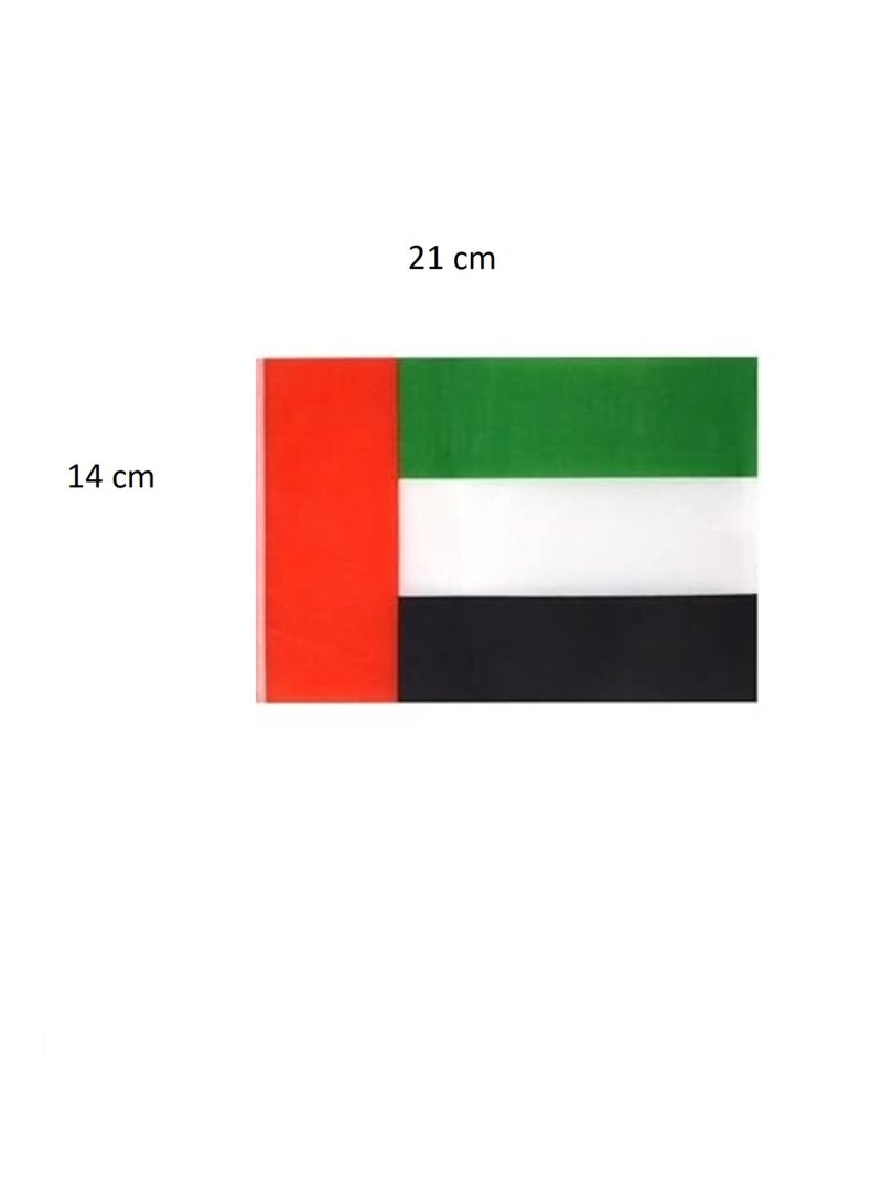 Boxwoods 48 pieces UAE Hand Waving small Flags For Kids For UAE Flag Day And National Day Celebration - Image 2
