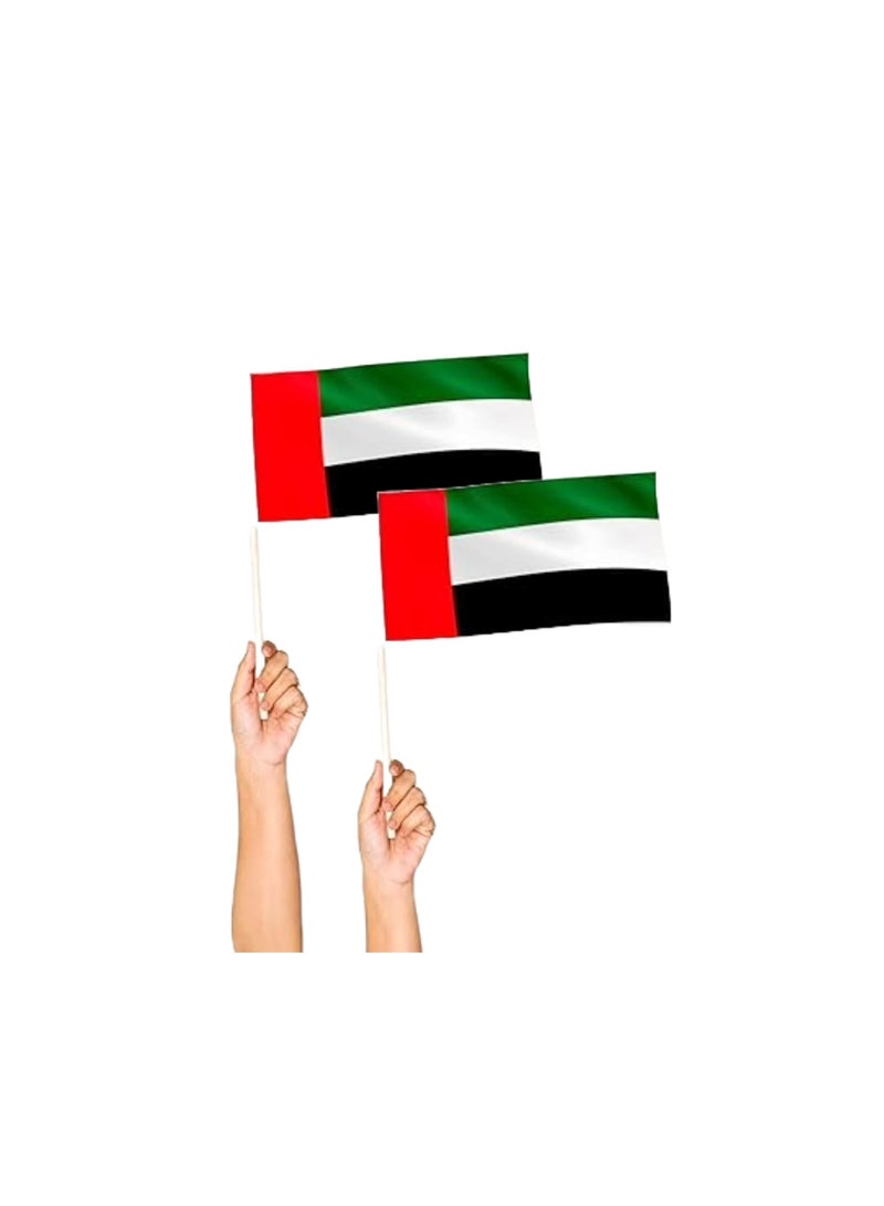 Boxwoods 48 pieces UAE Hand Waving small Flags For Kids For UAE Flag Day And National Day Celebration - Image 3