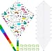 Toyosport DIY Blank Kites 10 Packs Bulk Kites DIY Kit for Kids DIY Decorating Coloring Kite Making Craft Kit for Kids Aged 4 Outdoor Activities Include 10 Hand Grips with 98ft Kite String - Image 2