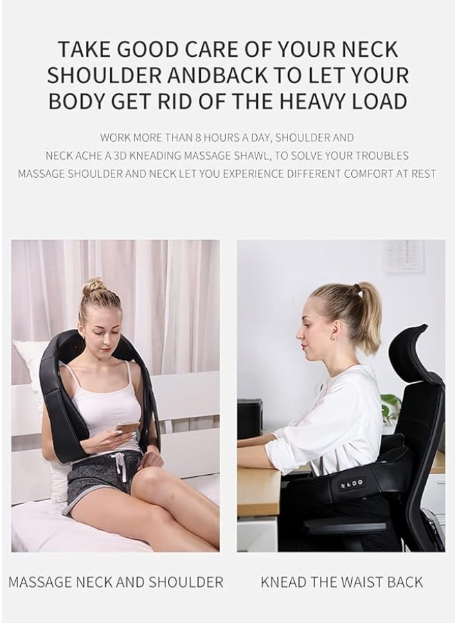 BlueFire Shiatsu Back Neck Shoulder Massager with Heat – 3D Deep Kneading Electric Massage Pillow for Neck, Back, Shoulder, Foot & Leg Pain Relief | 16 Massage Nodes | Adjustable Speed & Direction | Home, Office & Car Use - Image 5