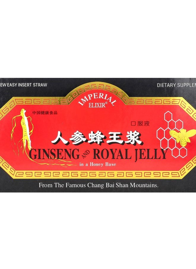 Imperial Elixir - Ginseng & Royal Jelly 10 Bottles 0.34 fl oz (10 ml) Each - Image 1