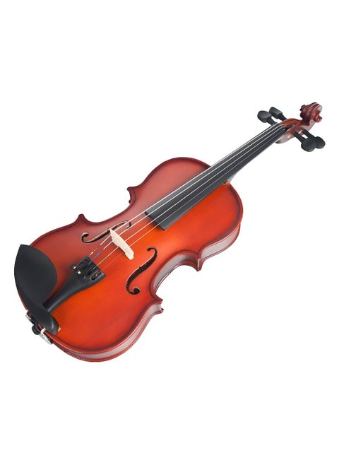 Fiddle Violin Outfit Full Size 4/4 for Beginners Students with Bow Rosin & Hard Case - Natural Matt