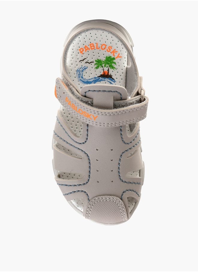 Pablosky Boys Strap Sandals With Hook And Loop Closure  - Image 4