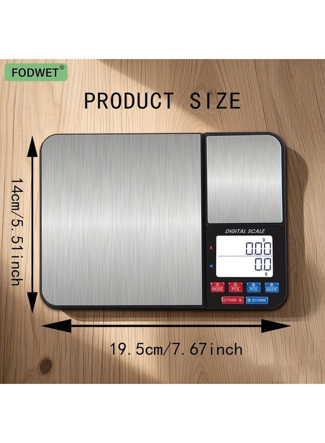 High Precision Dual Scale 0 01g Accuracy 11 02LB 500g Capacity Multi Unit LCD Display - Image 2