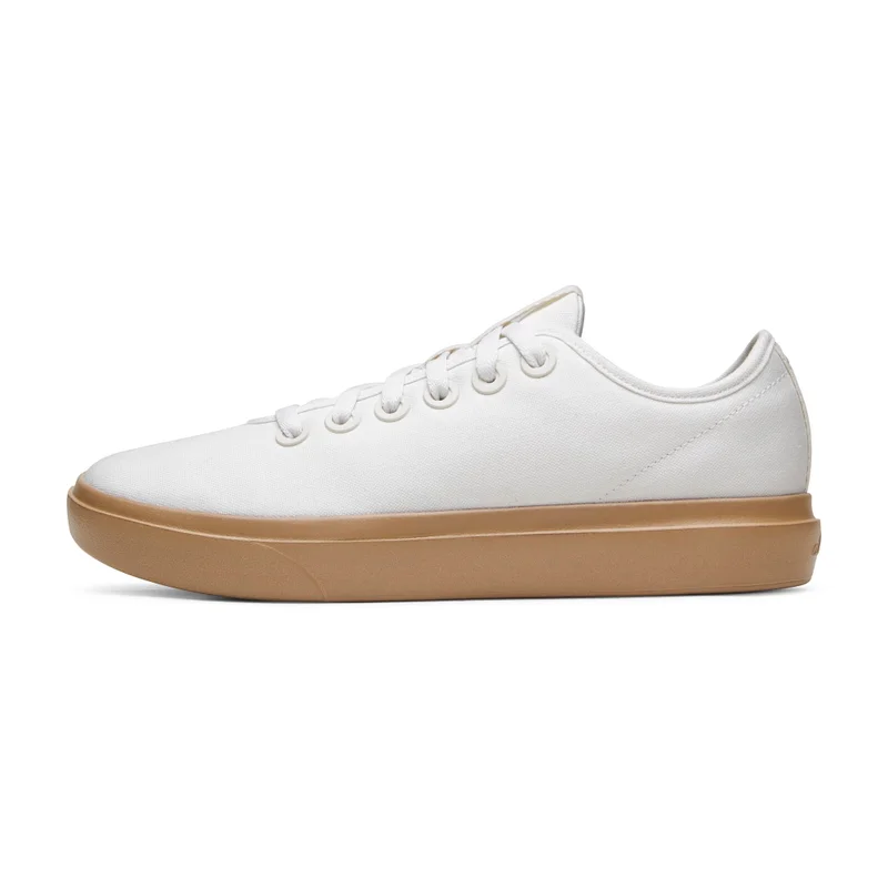Allbirds Men's Canvas Pipers - Blizzard (Bark Brown Sole)