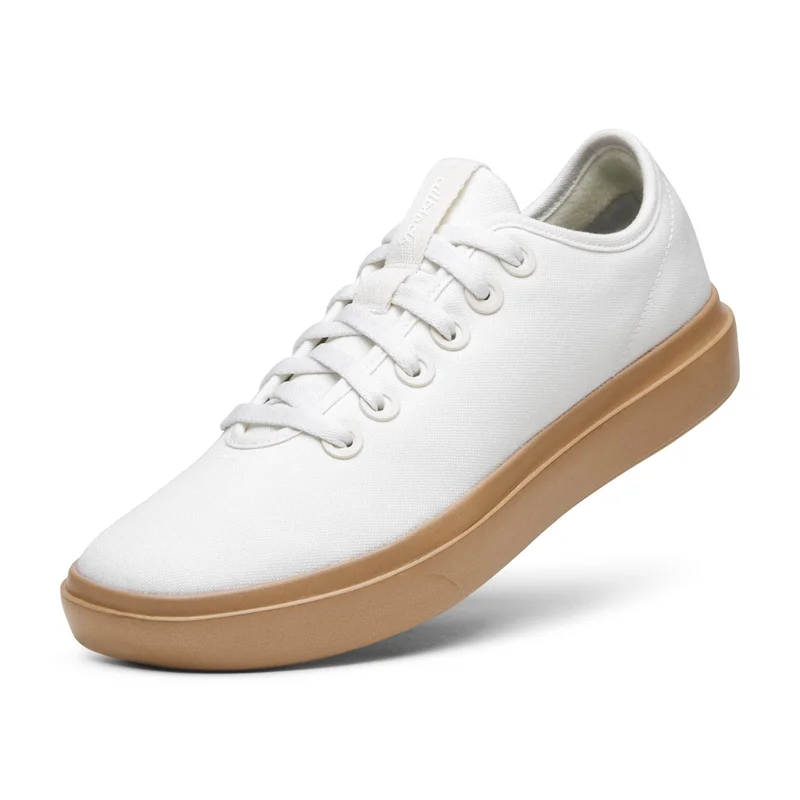 Allbirds Men's Canvas Pipers - Blizzard (Bark Brown Sole)