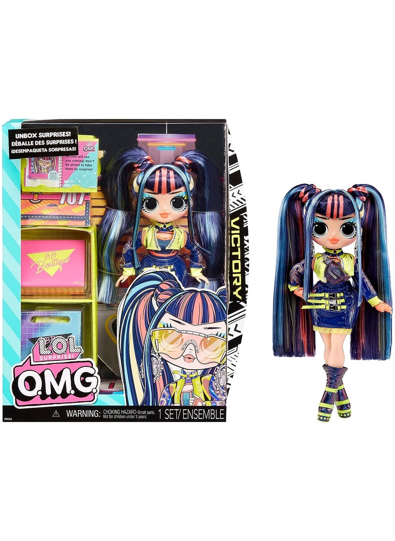 Lol Surpise - L.O.L. Surprise O.M.G. Fashion Doll - VICTORY - Includes Doll, Multiple Surprises, and Fabulous Accessories - Great for Kids Ages 4+ - Image 1