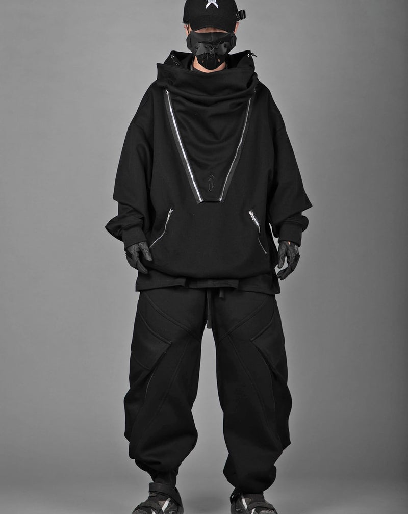 Niepce Inc Japanese Streetwear Hoodie for Men (as1, alpha, l, regular, regular, Standard, Black1) - Image 4