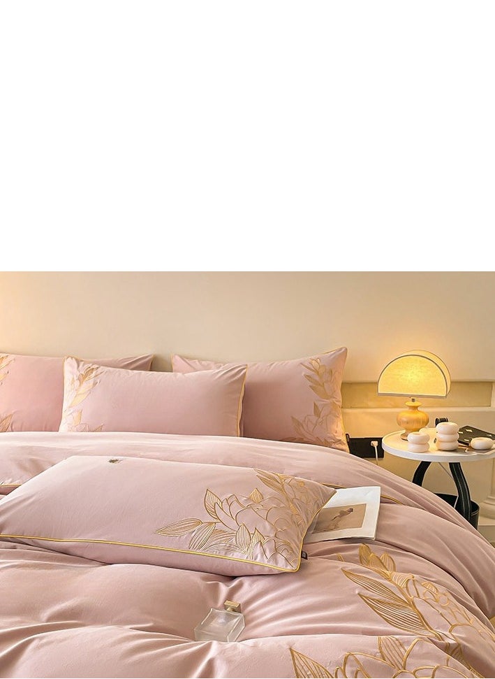 Generic Bed Sheet Style —  French High-End  Pure Cotton Embroidered Bedding Four Piece Set  - Image 3