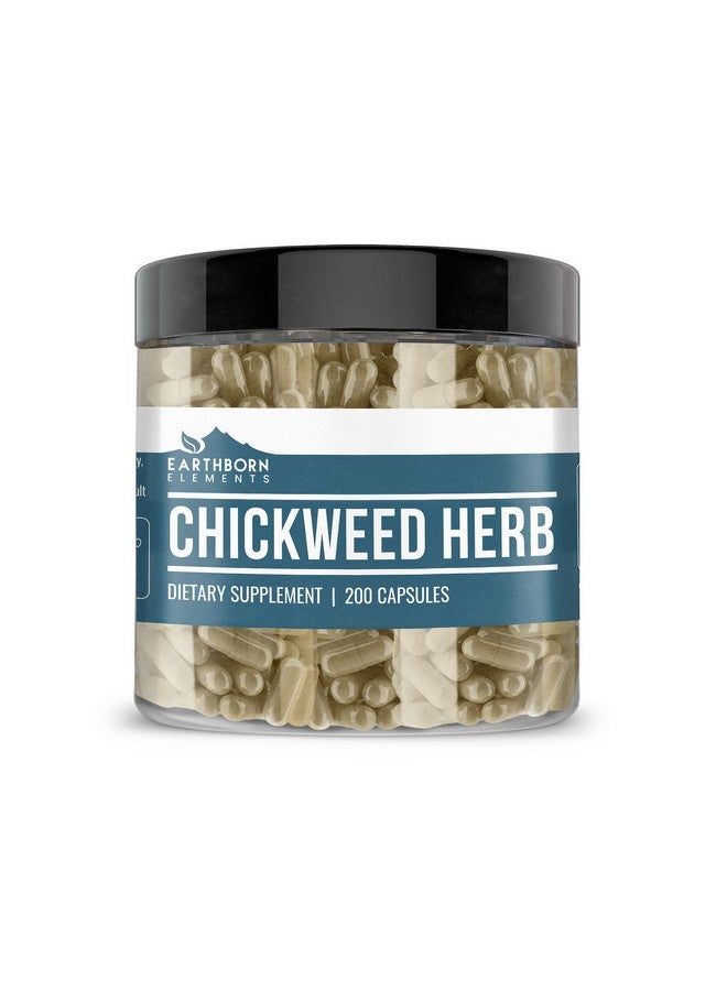 earthborn elements Chickweed Herb (200 Capsules) Pure No Fillers Or Additives - Image 2