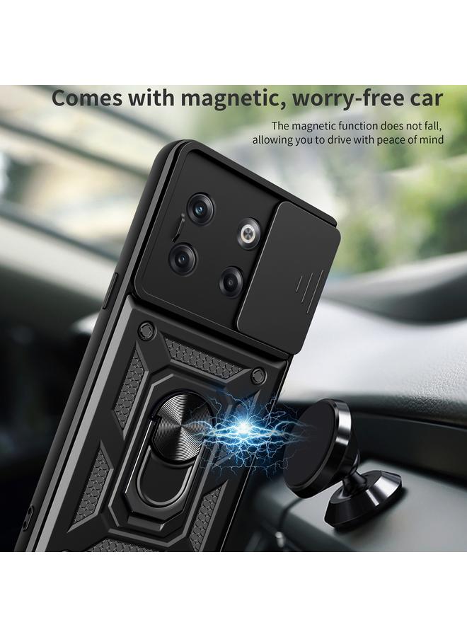 S-TOP Case For OnePlus 10T Sliding Camera Cover Design TPU+PC Phone Case - Image 4