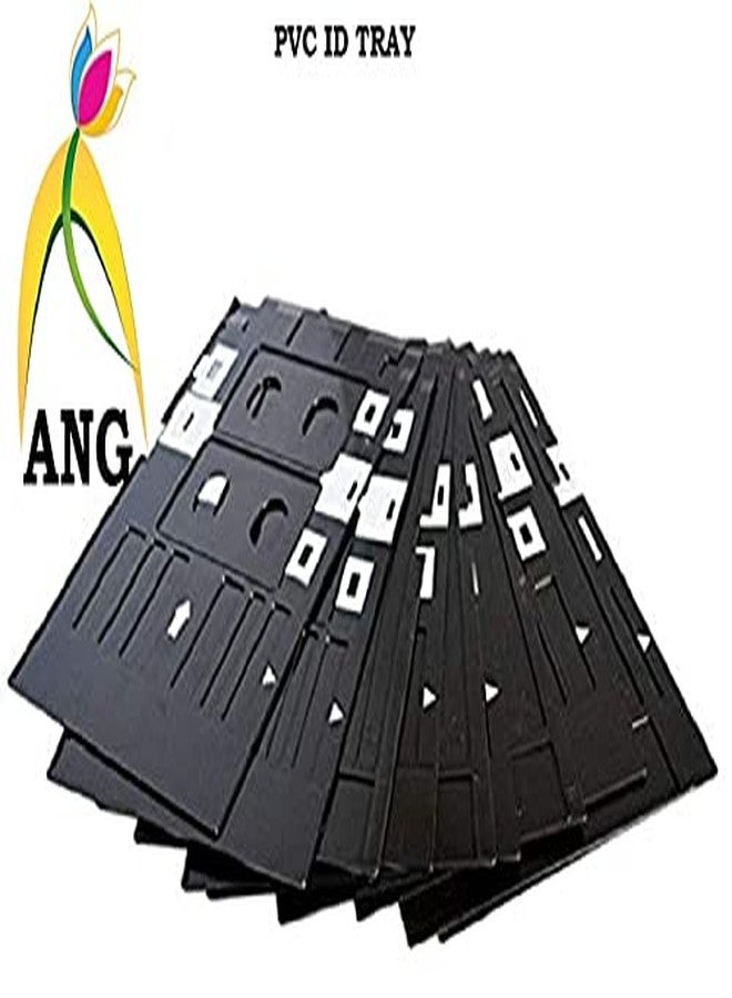 ANG Set of 4 PVC ID Card Tray for Inkjet Printer Used for Eppson L800, L805, L810, L850, R280, R290, T50, T60, P50, P60 (Black) - Image 5