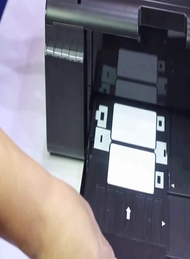 ANG Set of 4 PVC ID Card Tray for Inkjet Printer Used for Eppson L800, L805, L810, L850, R280, R290, T50, T60, P50, P60 (Black) - Image 3