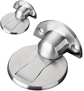 Gudui Door Stopper, 2 Pack Invisible Magnetic Door Stop, Heavy Duty Floor Mount Magnetic Door Catch Door Holder - Image 1