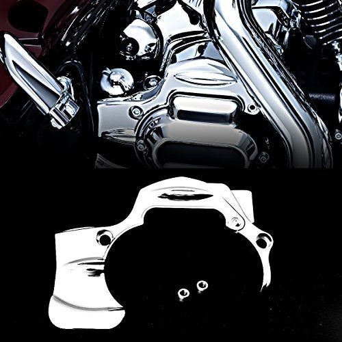 Rudyness Chrome Transmission Shroud Cover For Harley Street Glide Road King FLHX FLHXS CVO 2009 10 11 12 13 14 15 16 - Image 1