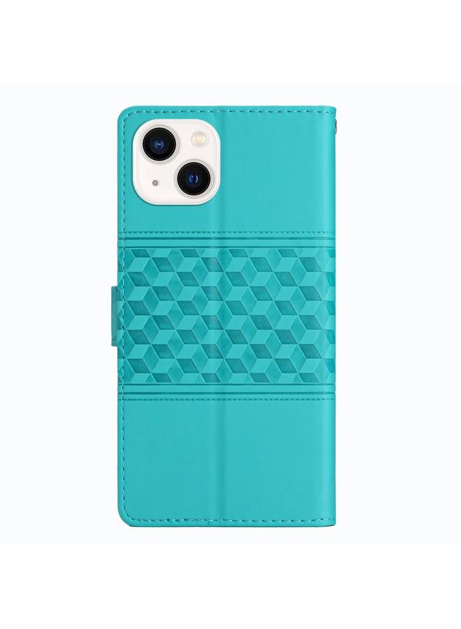 اس-توب جراب هاتف iPhone 15 Plus مصنوع من الجلد المنقوش بالألماس - Image 3