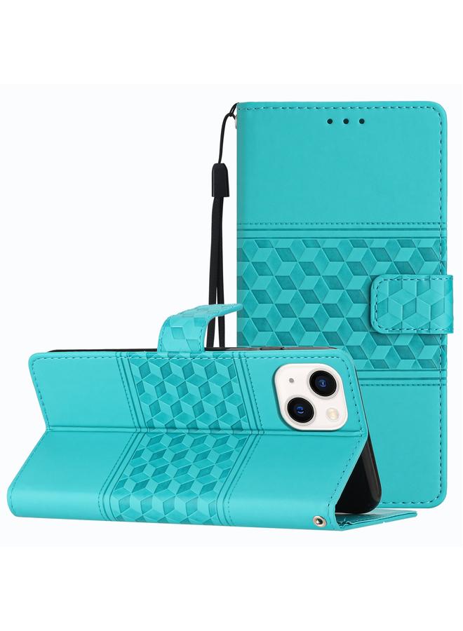 اس-توب جراب هاتف iPhone 15 Plus مصنوع من الجلد المنقوش بالألماس - Image 1