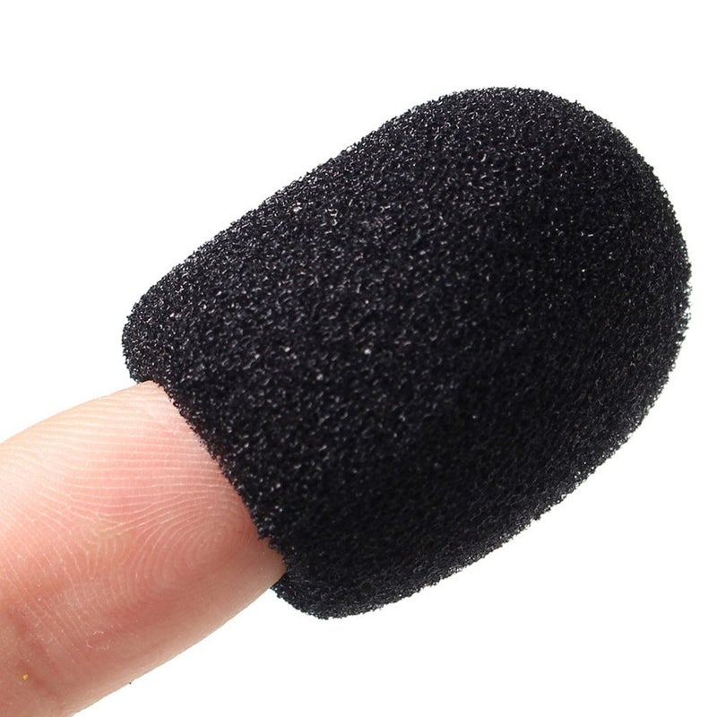 SUMAJU 15 Pack Foam Microphone Windscreen, Lapel Headset Microphone Sponge Mini Foam Cover Shield Protection for Variety of Headset (Black) - Image 5