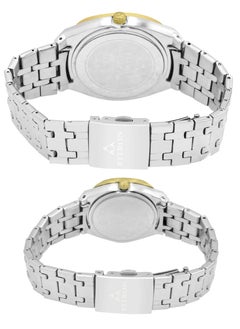 Fitron Fitron Quartz Analog Silver Brand Couple Set Watch For Men and Women  - Image 3
