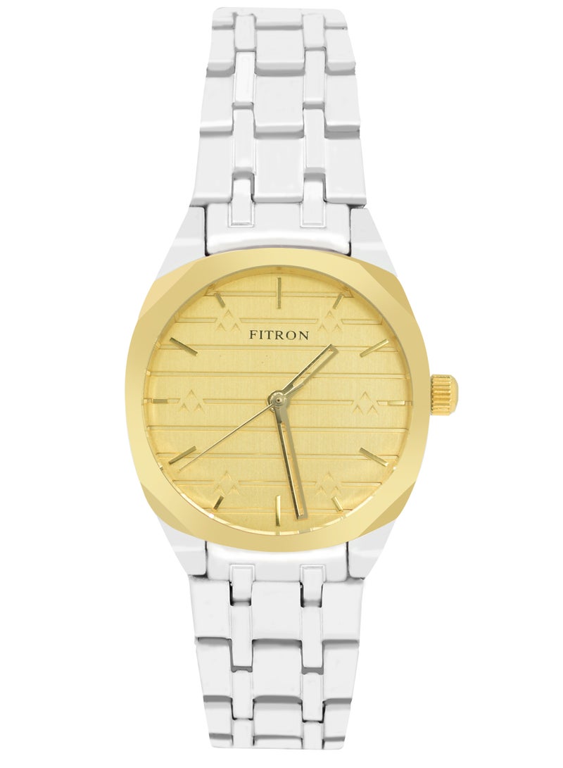 Fitron Quartz Analog Silver Brand Couple Set Watch For Men and Women - Image 4