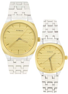 Fitron Fitron Quartz Analog Silver Brand Couple Set Watch For Men and Women  - Image 1