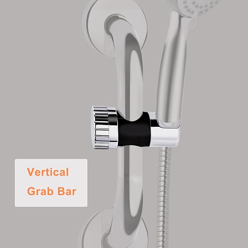 YOO.MEE ADA Grab Bar Hand Shower Bracket, ONLY FIT DIAMETER 1.25'' (32mm) Safety Grab Rail, Split-type design in 5 seconds Easy Installation - Image 5