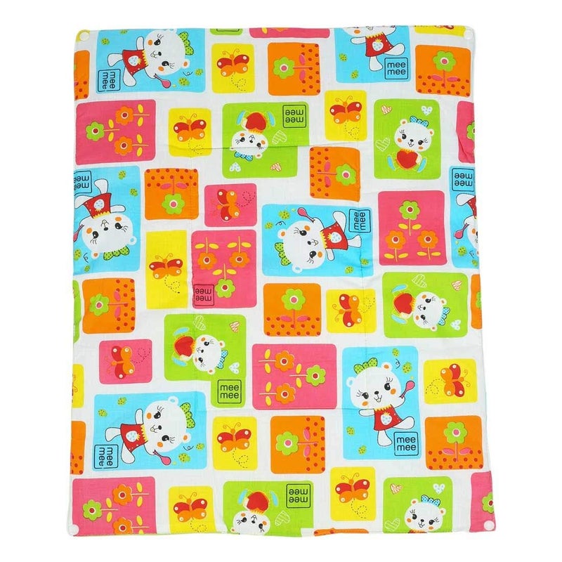 mee mee Mee Mee Innovative Instadry Air-Filled Waterproof Sheet: Ultimate Absorbency for Newborns, Premium Cotton Bed Protector Mattress Cover, Reusable Cot Sheet for Infants, 0-12 Months (Multi-Pack) - Image 2