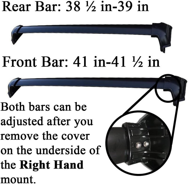 BRIGHTLINES Cross Bars Roof Racks Luggage Bars Replacement for 2017-2022 Honda CRV - Image 4
