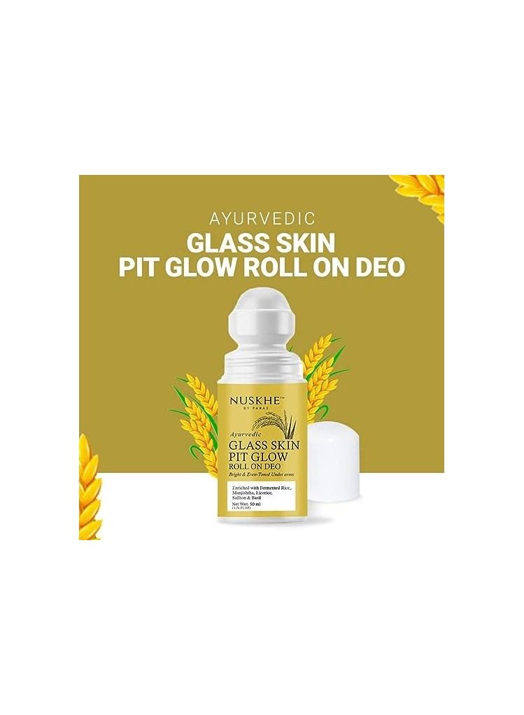Nuskhe By Paras Nuskhe by Paras Glass Skin Pit Glow Roll On Deo - Image 4