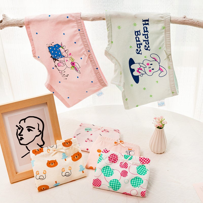 Children'S Underwear Pure Cotton Type A Cotton Girls Baby Pure Cotton Boxer Shorts Little Girls Big Kidsren Boxer Shorts Boxed Without P - Image 3